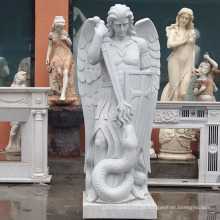 decoración graden al aire libre talla de piedra estatuas de mármol st michael archangel